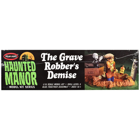 Skill 2 Model Kit Haunted Manor "The Grave Robber's Demise" Diorama Set 1/12 Scale Model by Polar Lights - Polar Lights - ModelCars.com
