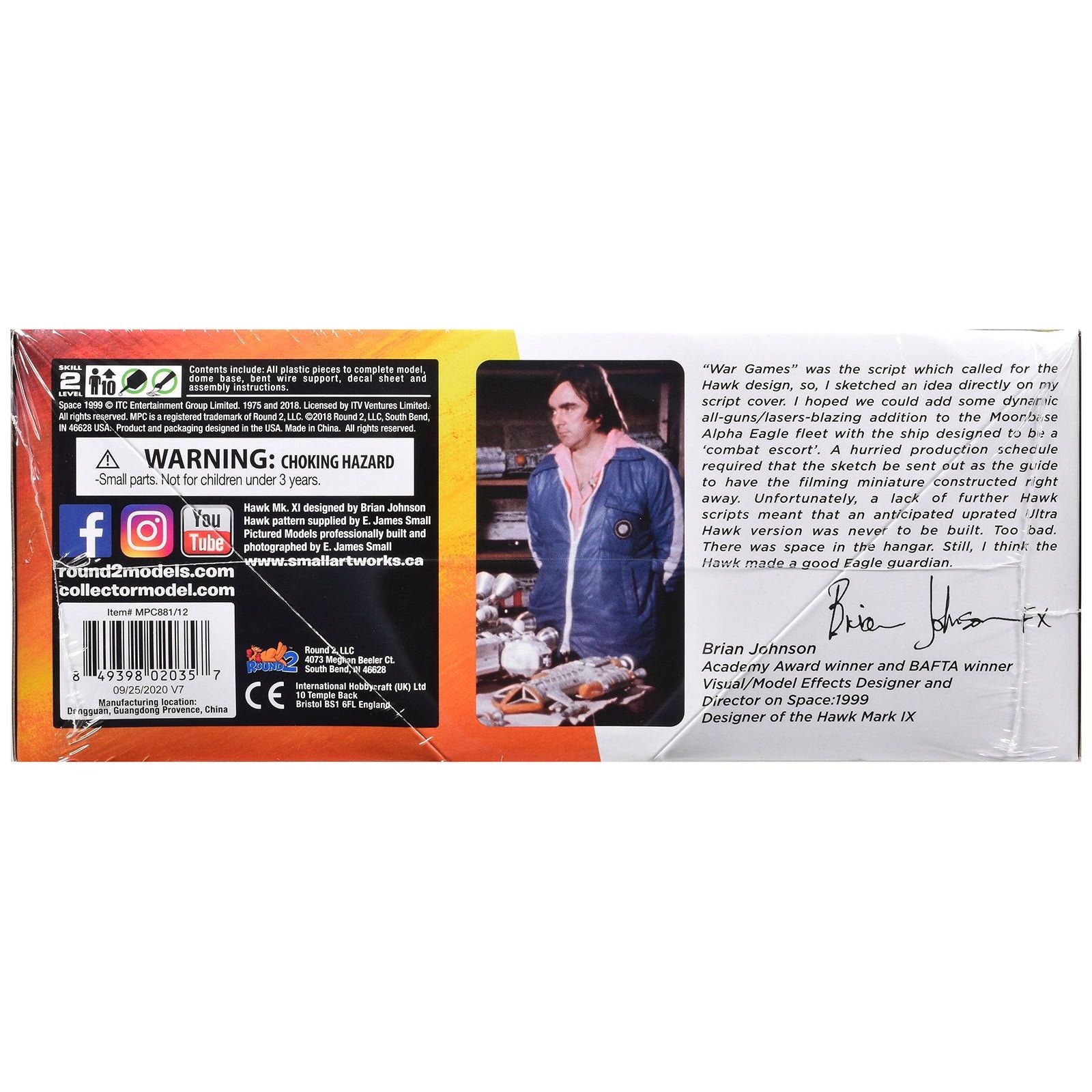 Skill 2 Model Kit Hawk Mark IX Spacecraft "Space: 1999" (1975 - 1977) TV Series 1/72 Scale Model by MPC - MPC - ModelCars.com