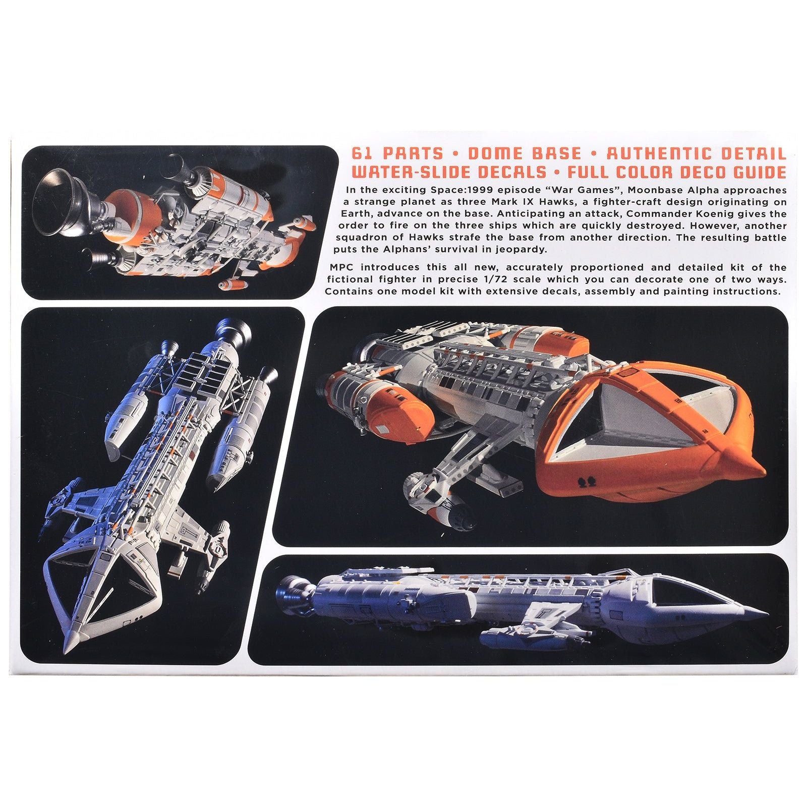 Skill 2 Model Kit Hawk Mark IX Spacecraft "Space: 1999" (1975 - 1977) TV Series 1/72 Scale Model by MPC - MPC - ModelCars.com