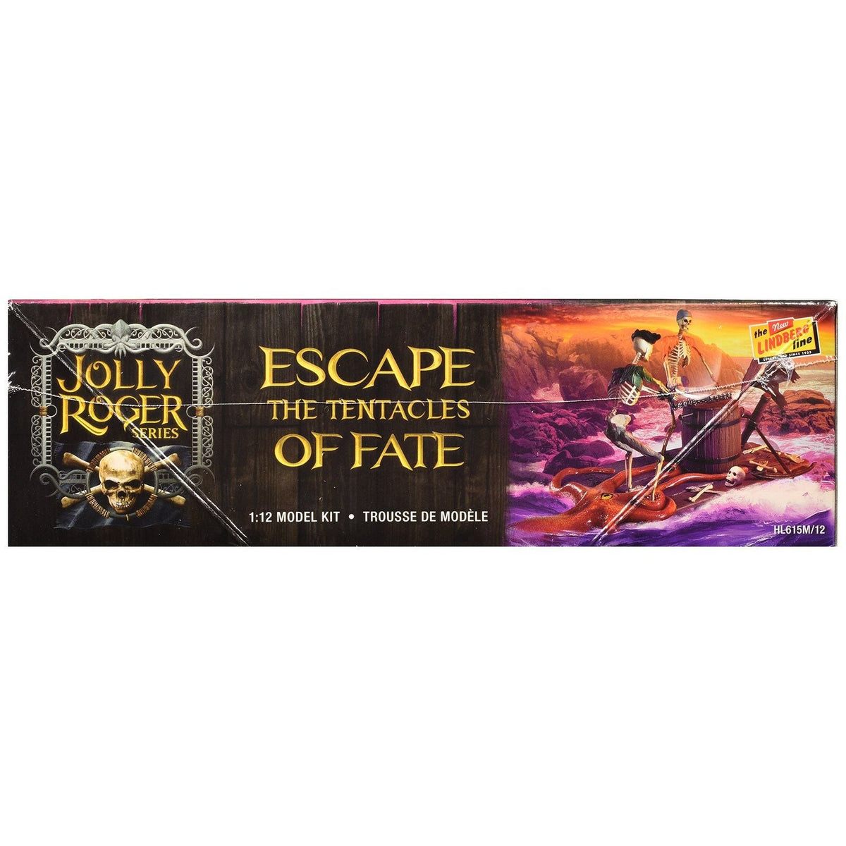 Skill 2 Model Kit Jolly Roger Series "Escape the Tentacles of Fate" Diorama Set 1/12 Scale Model by Lindberg-Lindberg-ModelCars.com