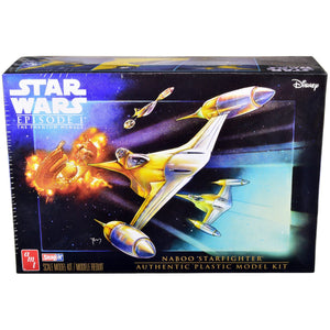 Skill 2 Model Kit Naboo Starfighter Spaceship "Star Wars: Episode I - The Phantom Menace" (1999) Movie 1/48 Scale Model by AMT