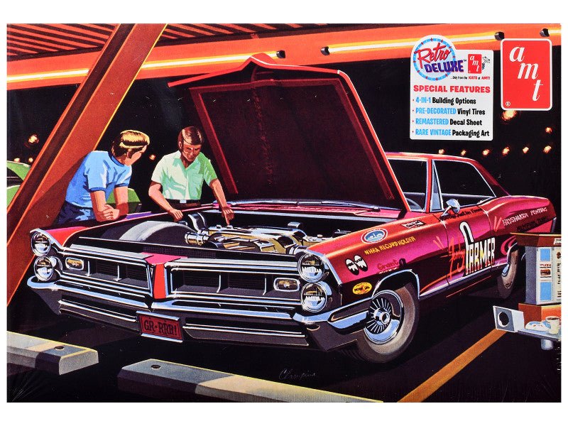 Skill 2 Model Kit of 1965 Pontiac Grand Prix Show 'N' Go 1/25 Scale Model by AMT-AMT-ModelCars.com