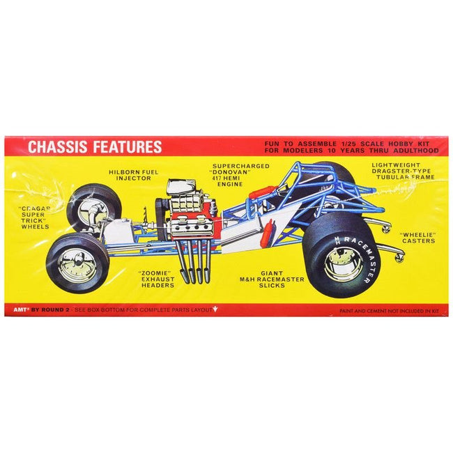 Skill 2 Model Kit Plymouth Funny Car "Mopower" 1/25 Scale Model by AMT - AMT - ModelCars.com