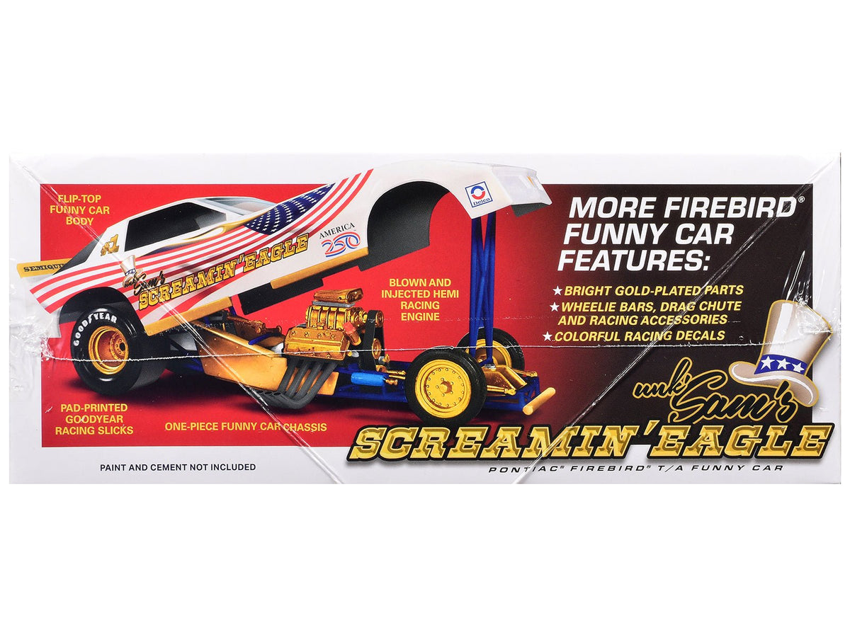 Skill 2 Model Kit Pontiac Firebird Funny Car "Unk' Sam's Screaming Eagle" 1/25 Scale Model by MPC-MPC-ModelCars.com