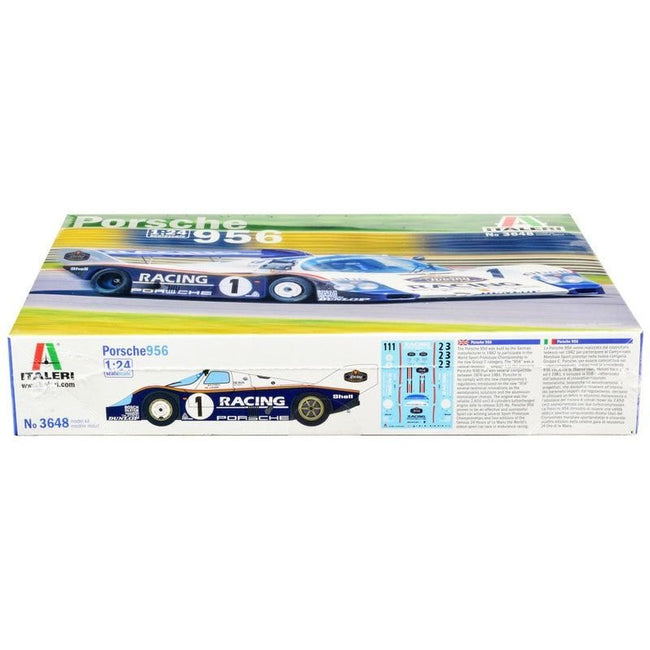 Skill 2 Model Kit Porsche 956 1/24 Scale Model by Italeri-Italeri-ModelCars.com