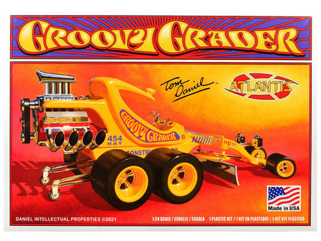 Skill 2 Model Kit Tom Daniel's Groovy Grader Dragster 1/24 Scale Model by Atlantis-Atlantis-ModelCars.com