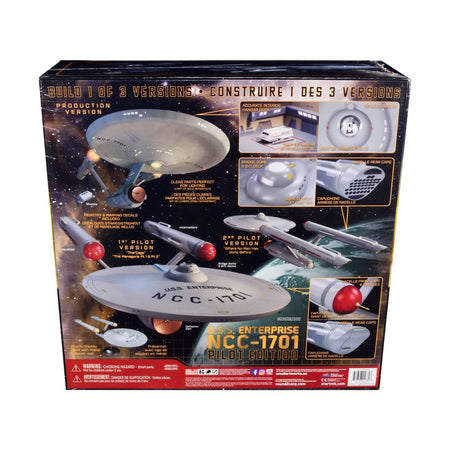 Skill 2 Model Kit U.S.S. Enterprise NCC-1701 Pilot Edition Star Trek 3-in-1 1/350 Scale Model by Polar Lights-Polar Lights-ModelCars.com