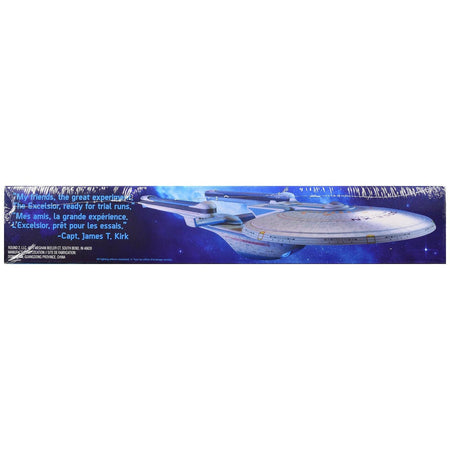 Skill 2 Model Kit U.S.S. Excelsior NX-2000 Space Ship "Star Trek III: The Search for Spock" (1984) Movie 1/1000 Scale Model by AMT-AMT-ModelCars.com