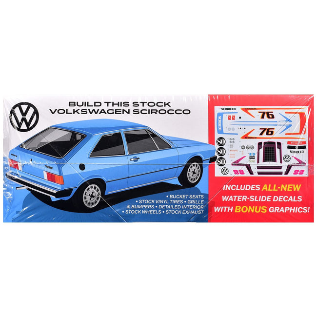Skill 2 Model Kit Volkswagen Scirocco "T/A Champ" 1/25 Scale Model by AMT-AMT-ModelCars.com