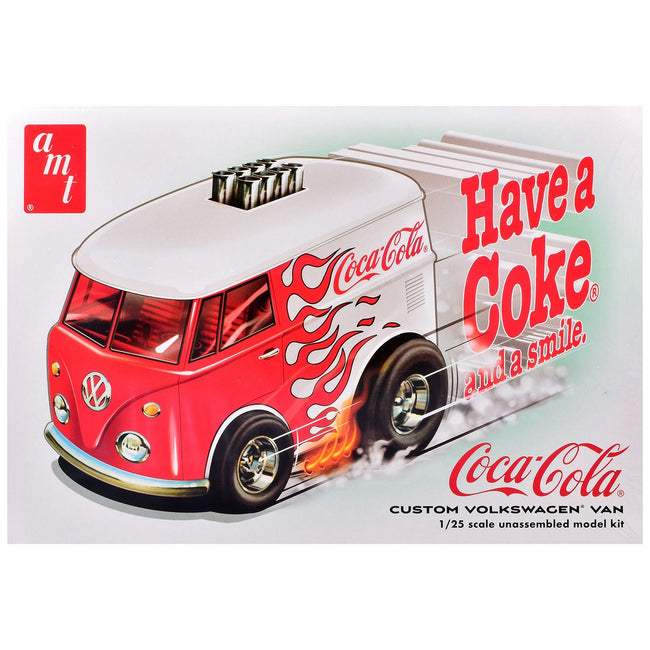 Skill 2 Model Kit Volkswagen Van Show Rod "Coca-Cola" 1/25 Scale Model by AMT-AMT-ModelCars.com