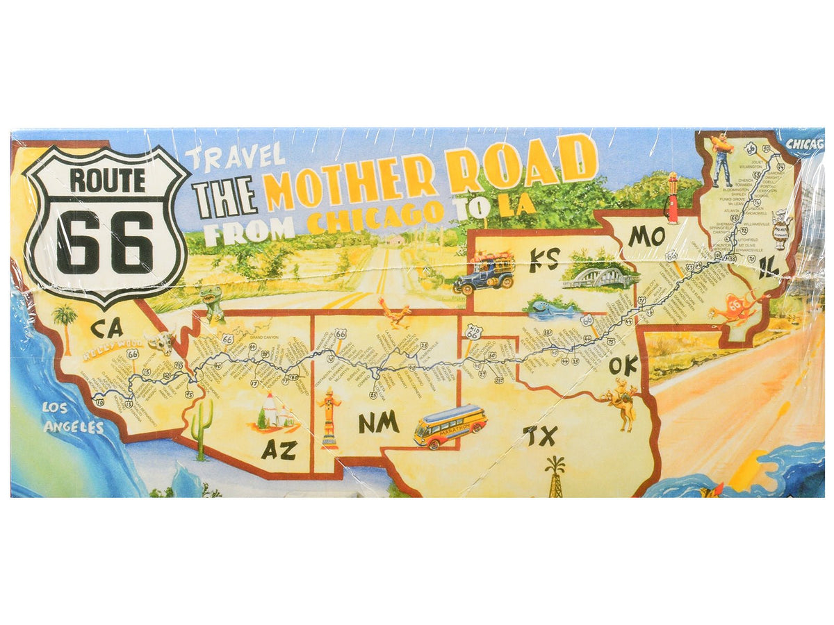Skill 3 Model Kit 1955 Chevrolet Bel Air Hardtop "Route 66" 1/25 Scale Model by Atlantis-Atlantis-ModelCars.com
