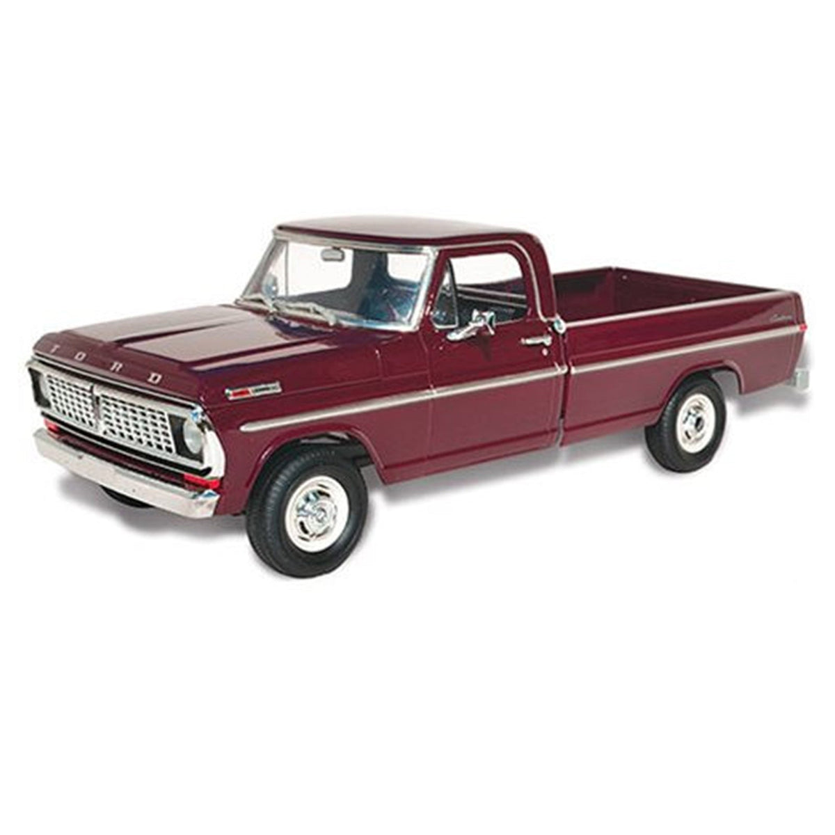 Skill 3 Model Kit 1970 Ford F-100 Custom Cab 4x4 Pickup Truck 1/25 Scale Model by Moebius-Moebius-ModelCars.com