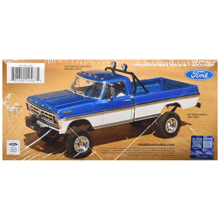 Skill 3 Model Kit 1971 Ford F-250 Custom Lifted 4x4 Pickup Truck 1/25 Scale Model by Moebius-Moebius-ModelCars.com