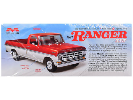 Skill 3 Model Kit 1971 Ford Ranger XLT Pickup Truck 1/25 Scale Model by Moebius-Moebius-ModelCars.com