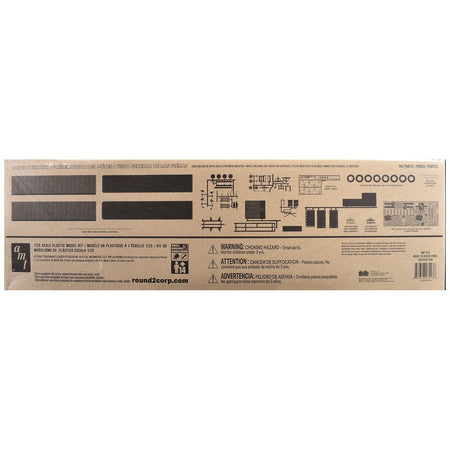 Skill 3 Model Kit Fruehauf FB Beaded Panel Van Trailer 1/25 Scale Model by AMT - AMT - ModelCars.com