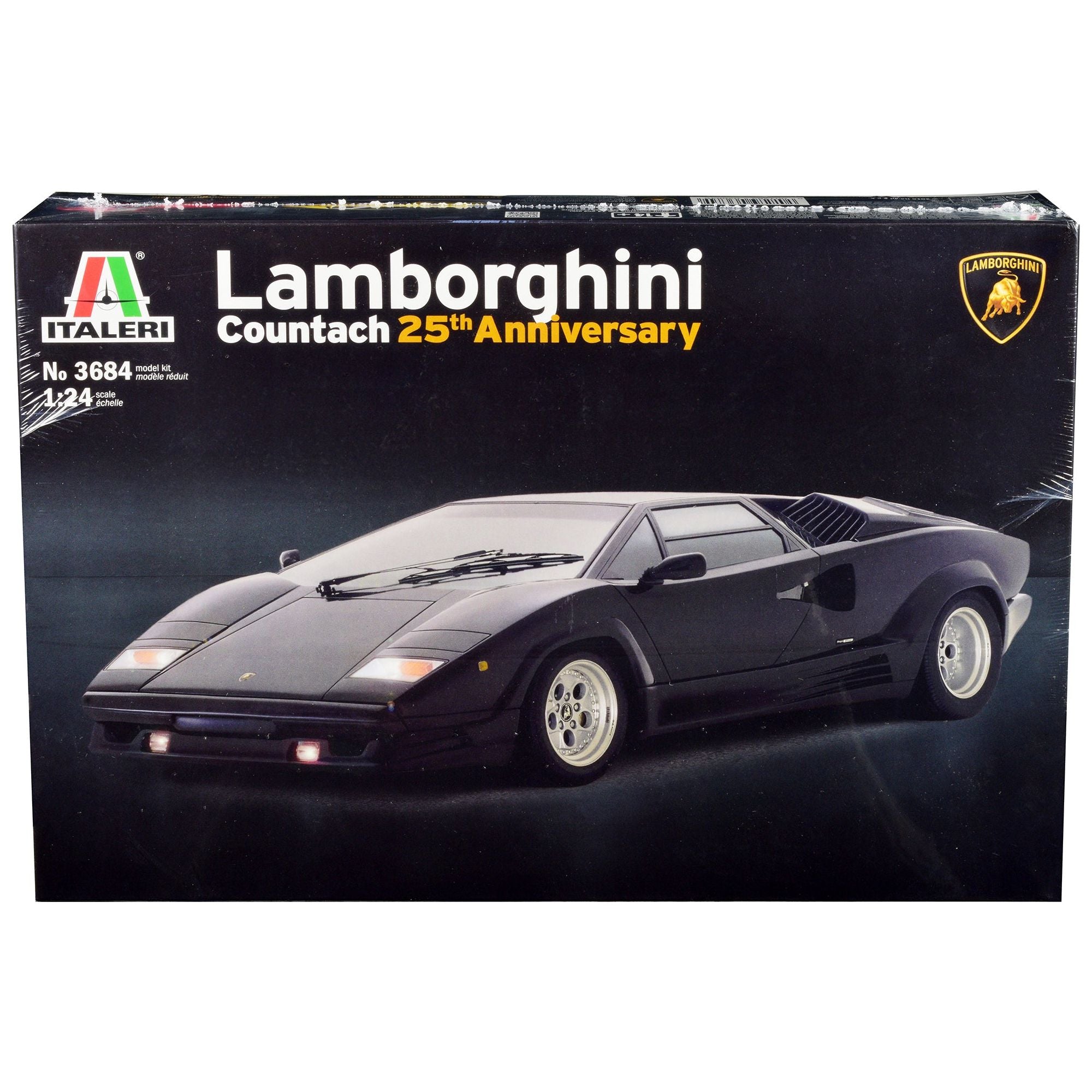 Skill 3 Model Kit Lamborghini Countach 25th Anniversary 1/24 Scale Model by Italeri - Italeri - ModelCars.com
