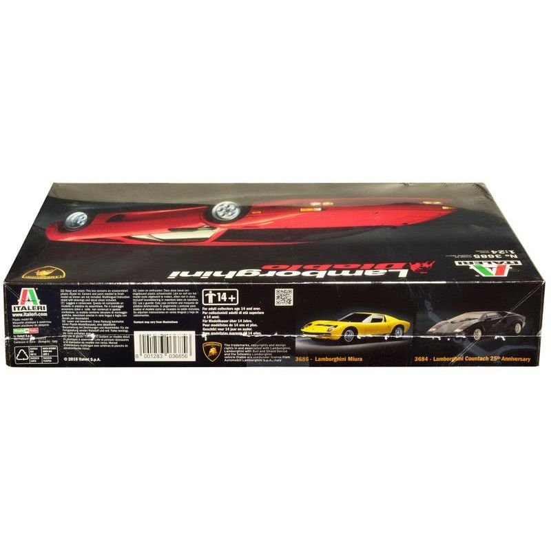 Skill 3 Model Kit Lamborghini Diablo 1/24 Scale Model by Italeri-Italeri-ModelCars.com