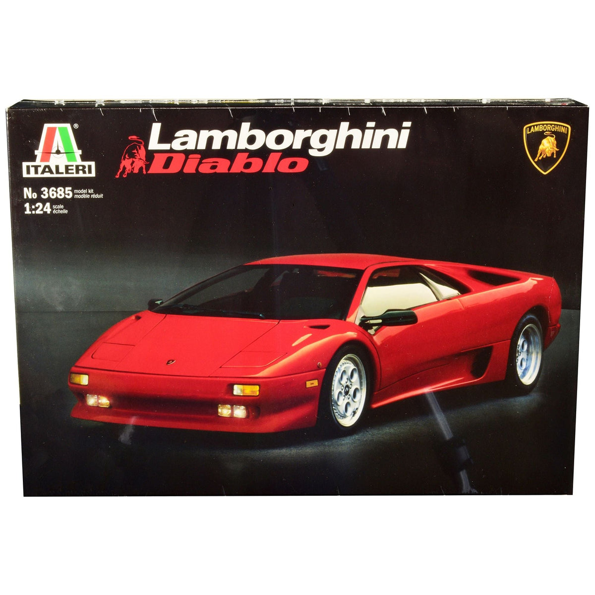 Skill 3 Model Kit Lamborghini Diablo 1/24 Scale Model by Italeri-Italeri-ModelCars.com