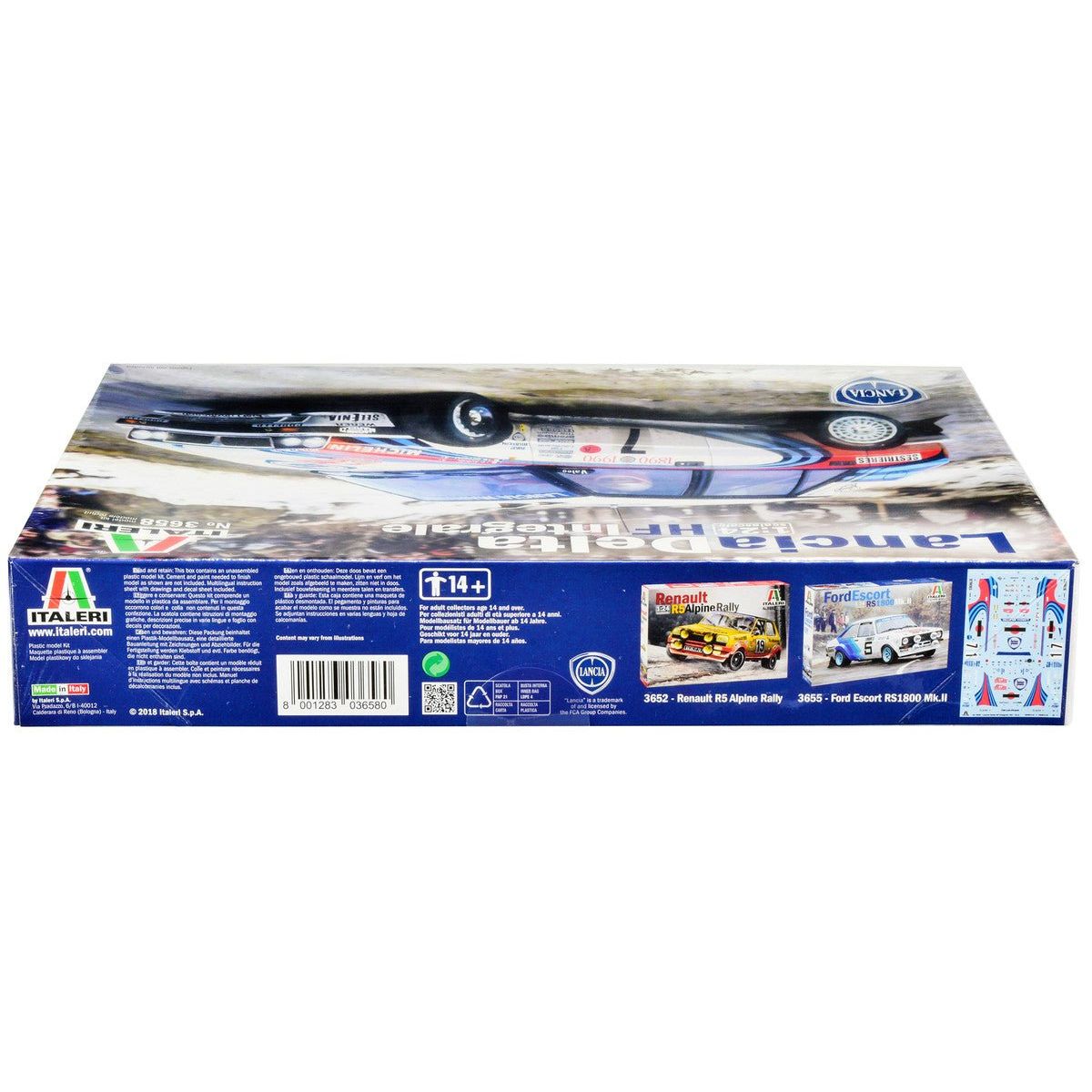 Skill 3 Model Kit Lancia Delta HF Integrale Rallye Monte Carlo (1990) 1/24 Scale Model by Italeri - Italeri - ModelCars.com