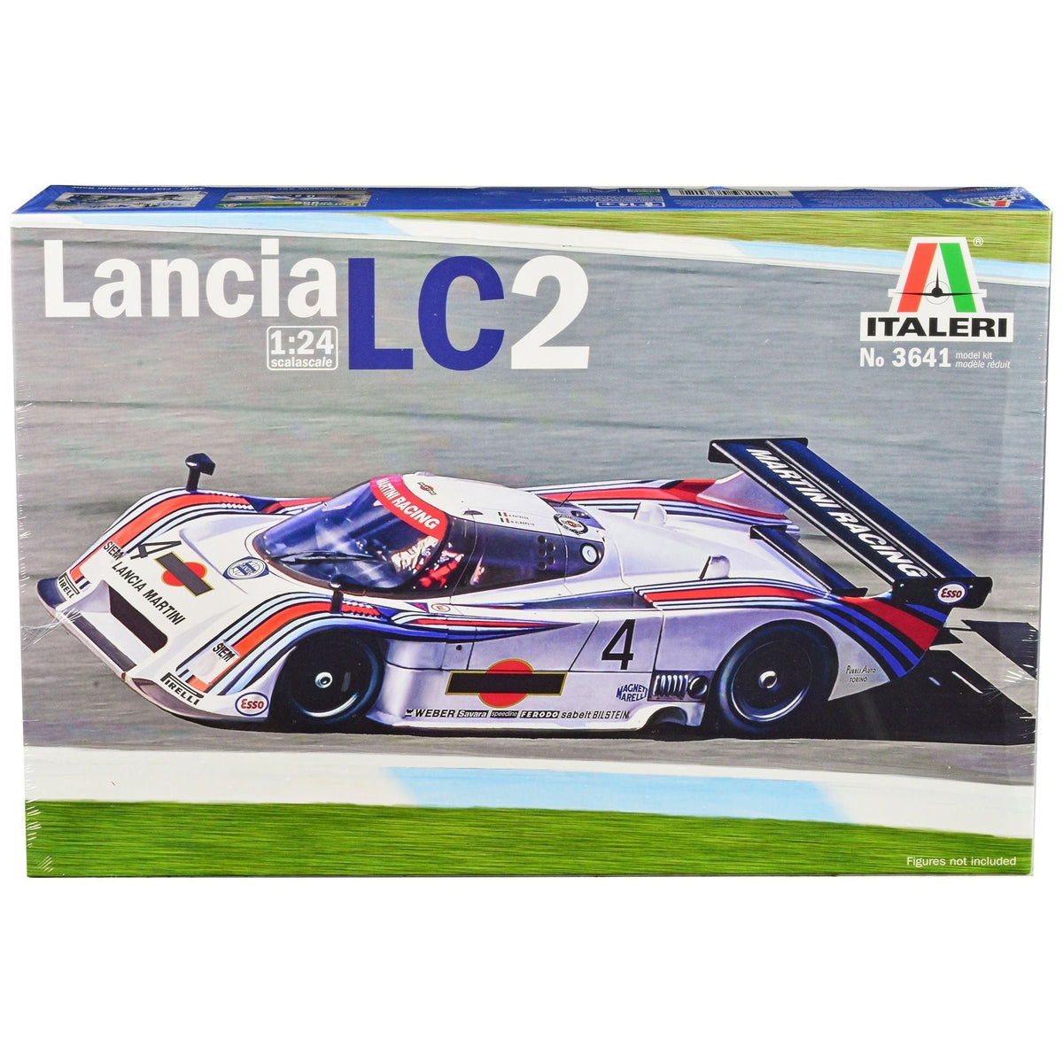 Skill 3 Model Kit Lancia LC2 "World Sport Prototype Championship" 1/24 Scale Model by Italeri-Italeri-ModelCars.com
