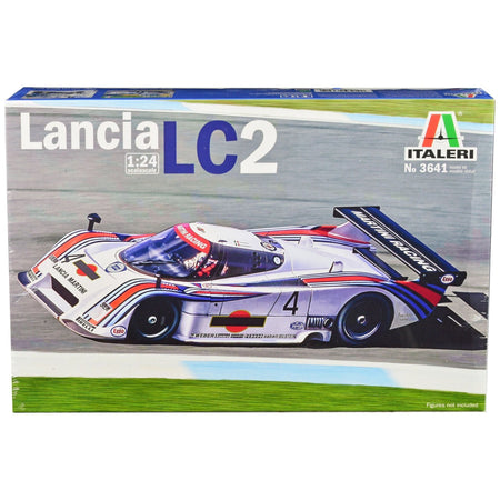 Skill 3 Model Kit Lancia LC2 "World Sport Prototype Championship" 1/24 Scale Model by Italeri-Italeri-ModelCars.com