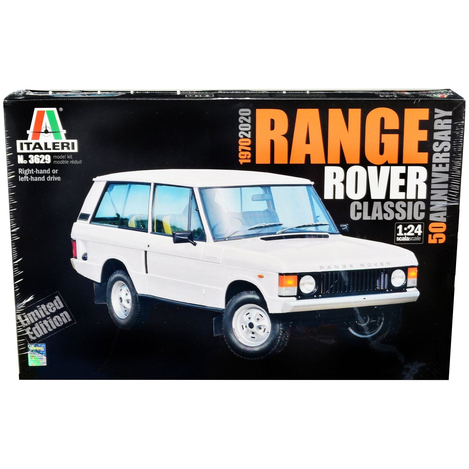 Skill 3 Model Kit Land Rover Range Rover Classic 50th Anniversary 1/24 Scale Model by Italeri - Italeri - ModelCars.com