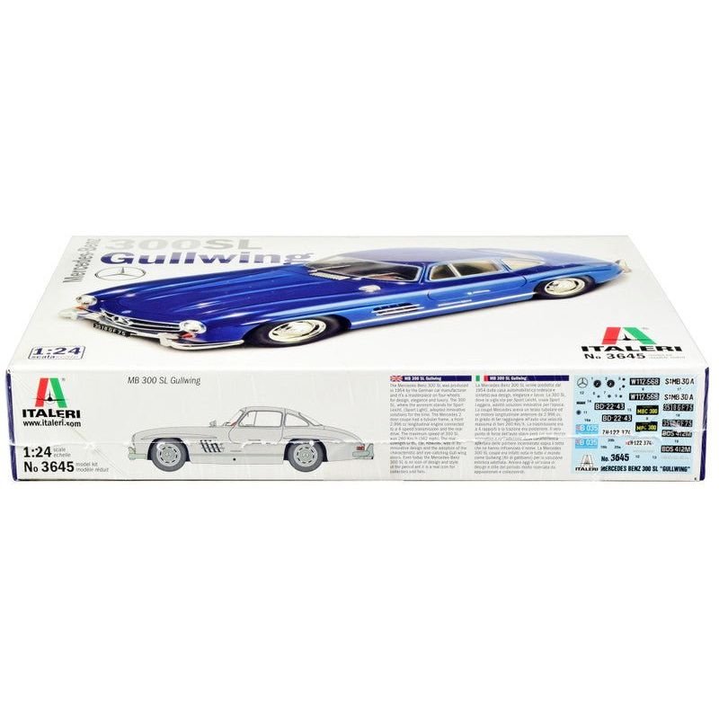 Skill 3 Model Kit Mercedes Benz 300 SL Gullwing 1/24 Scale Model by Italeri-Italeri-ModelCars.com