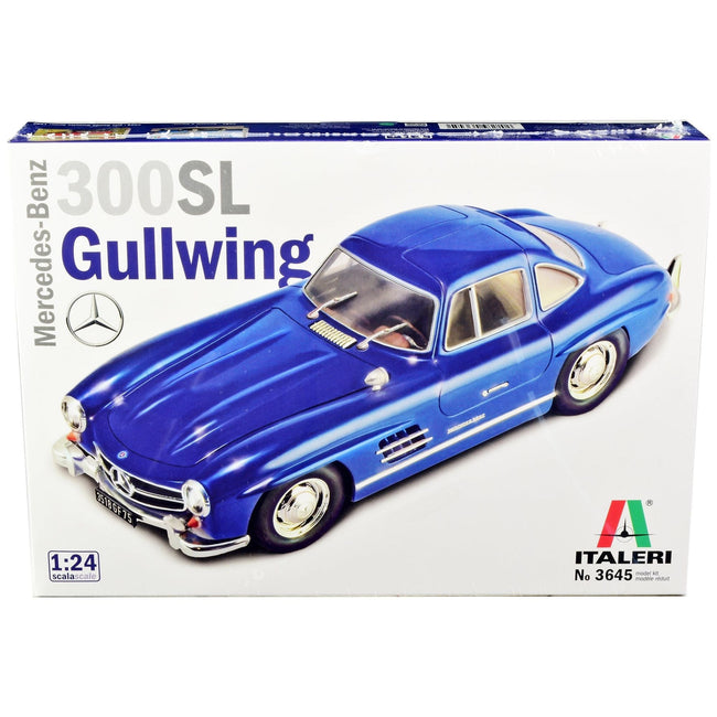 Skill 3 Model Kit Mercedes Benz 300 SL Gullwing 1/24 Scale Model by Italeri-Italeri-ModelCars.com