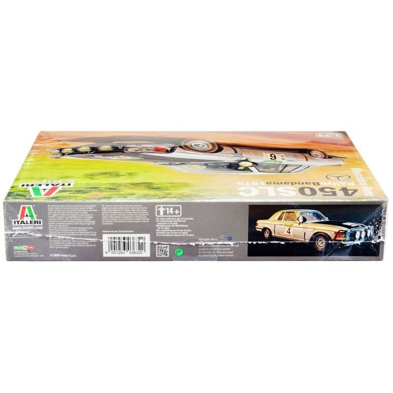 Skill 3 Model Kit Mercedes-Benz 450 SLC Winner "Rallye Bandama Ivory Coast" (1979) 1/24 Scale Model by Italeri-Italeri-ModelCars.com