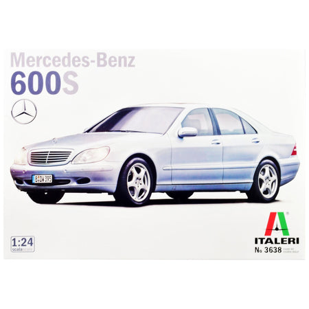 Skill 3 Model Kit Mercedes Benz 600S 1/24 Scale Model by Italeri-Italeri-ModelCars.com