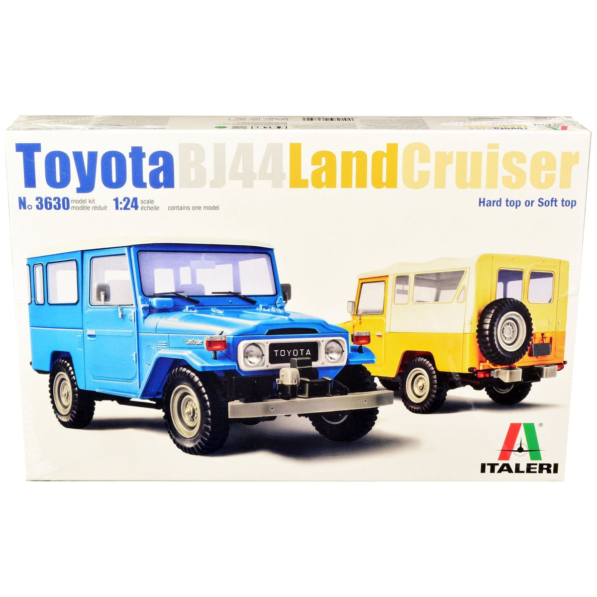 Skill 3 Model Kit Toyota BJ44 Land Cruiser 1/24 Scale Model by Italeri-Italeri-ModelCars.com