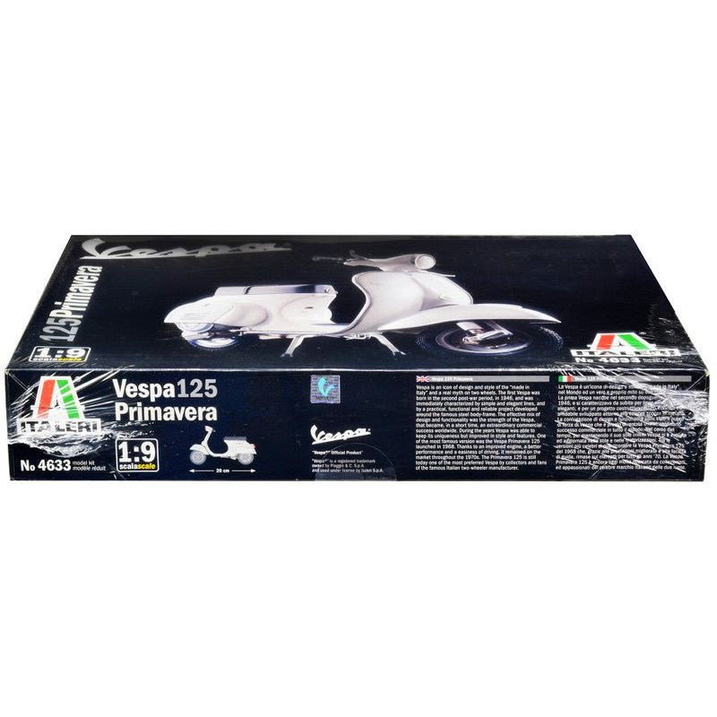 Skill 3 Model Kit Vespa 125 Primavera Scooter 1/9 Scale Model by Italeri - Italeri - ModelCars.com