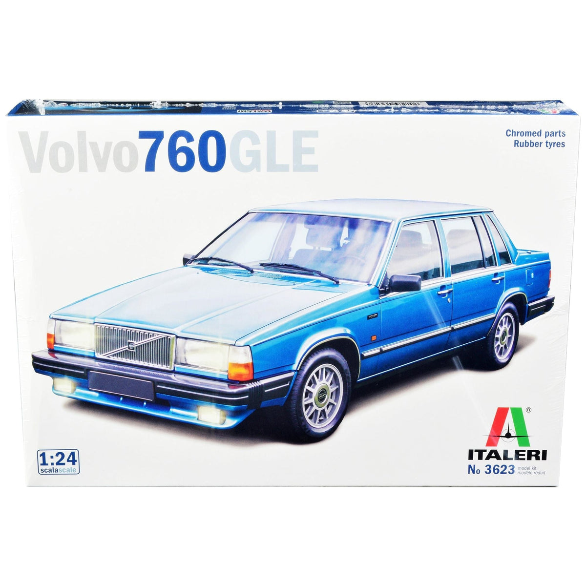 Skill 3 Model Kit Volvo 760 GLE 1/24 Scale Model by Italeri-Italeri-ModelCars.com
