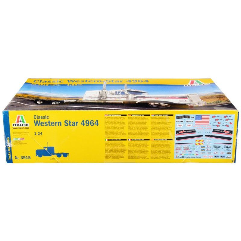 Skill 3 Model Kit Western Star Classic 4964 Truck Tractor 1/24 Scale Model by Italeri - Italeri - ModelCars.com