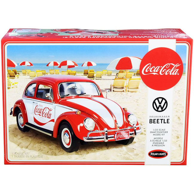 Skill 3 Snap Model Kit Volkswagen Beetle "Coca-Cola" 1/25 Scale Model by Polar Lights-Polar Lights-ModelCars.com
