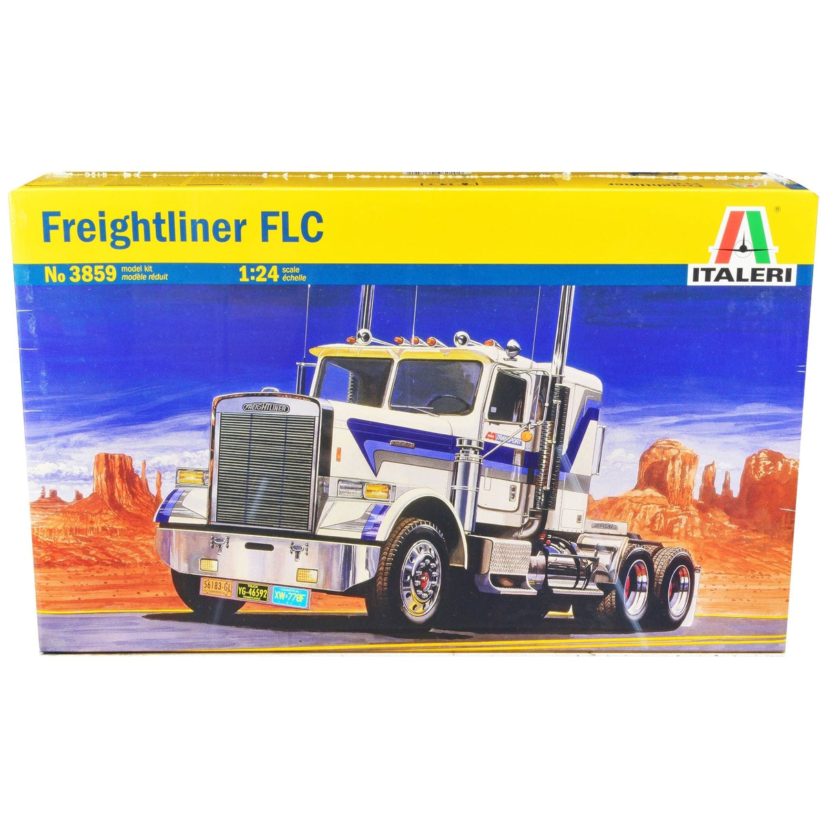 Skill 4 Model Kit Freightliner FLC Truck Tractor 1/24 Scale Model by Italeri-Italeri-ModelCars.com