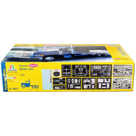 Skill 4 Model Kit Peterbilt 378 Long Hauler Truck Tractor 1/24 Scale Model by Italeri - Italeri - ModelCars.com