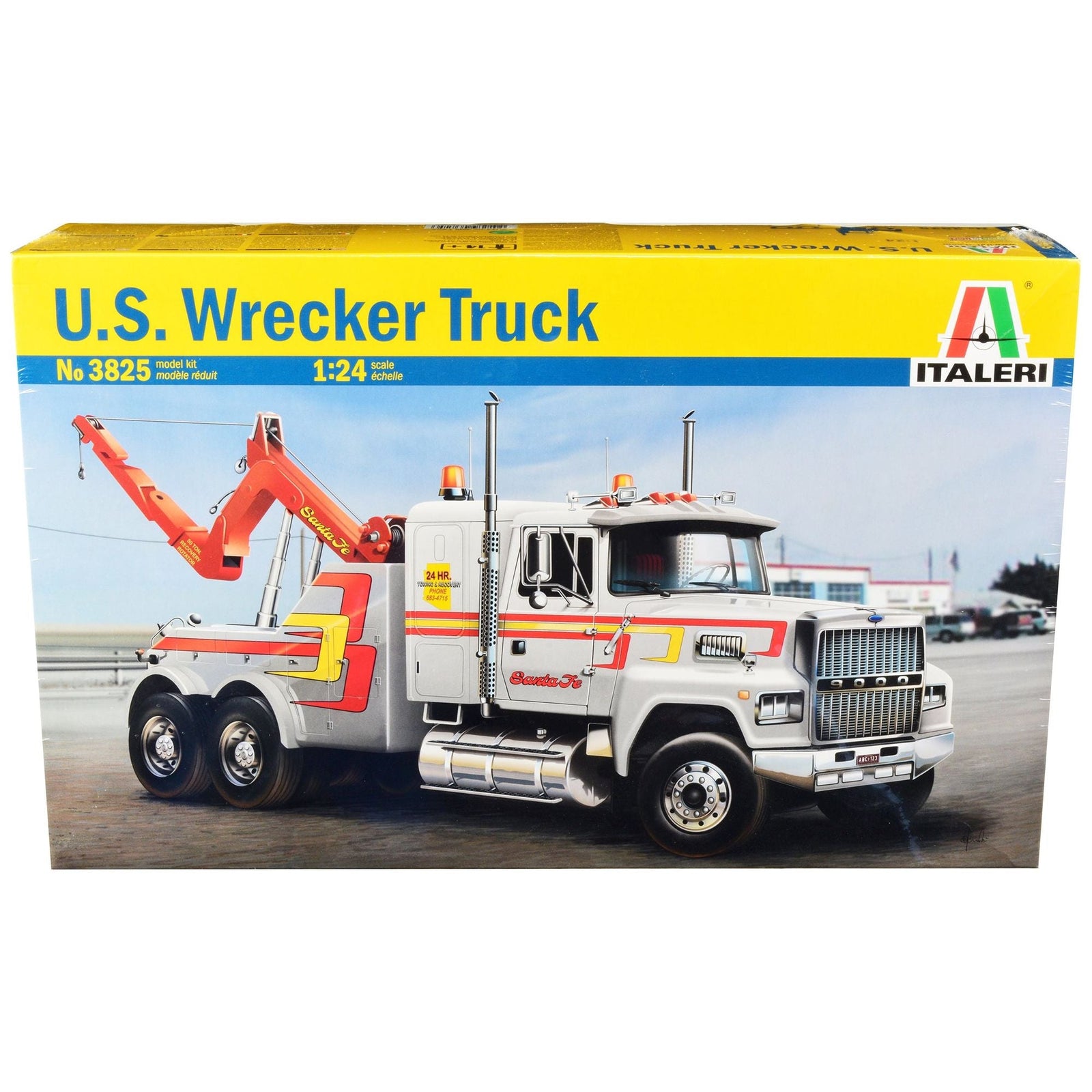 Skill 4 Model Kit U.S. Wrecker Tow Truck 1/24 Scale Model by Italeri - Italeri - ModelCars.com