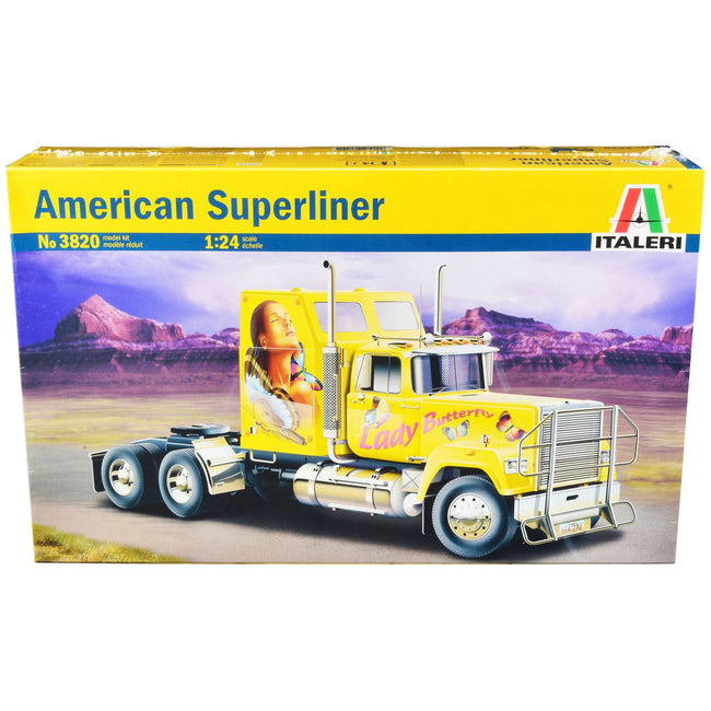 Skill 5 Model Kit American Superliner Truck Tractor "Lady Butterfly" 1/24 Scale Model by Italeri - Italeri - ModelCars.com