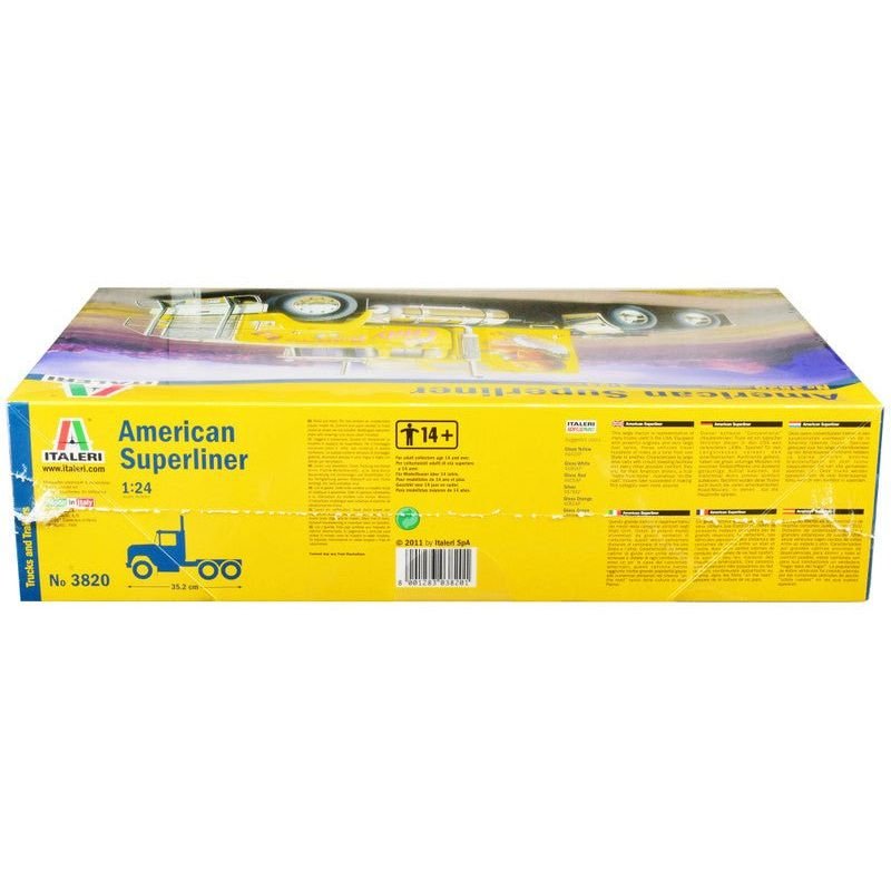 Skill 5 Model Kit American Superliner Truck Tractor "Lady Butterfly" 1/24 Scale Model by Italeri-Italeri-ModelCars.com