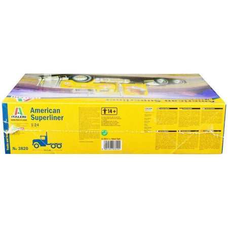 Skill 5 Model Kit American Superliner Truck Tractor "Lady Butterfly" 1/24 Scale Model by Italeri-Italeri-ModelCars.com