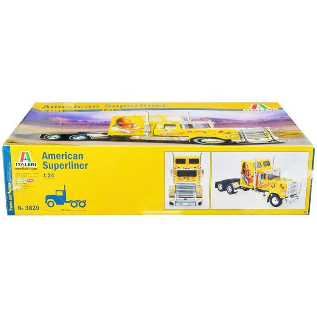 Skill 5 Model Kit American Superliner Truck Tractor "Lady Butterfly" 1/24 Scale Model by Italeri-Italeri-ModelCars.com