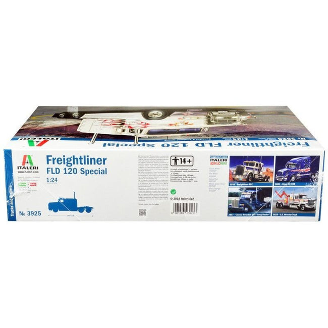 Skill 5 Model Kit Freightliner FLD 120 Special Truck Tractor 1/24 Scale Model by Italeri-Italeri-ModelCars.com