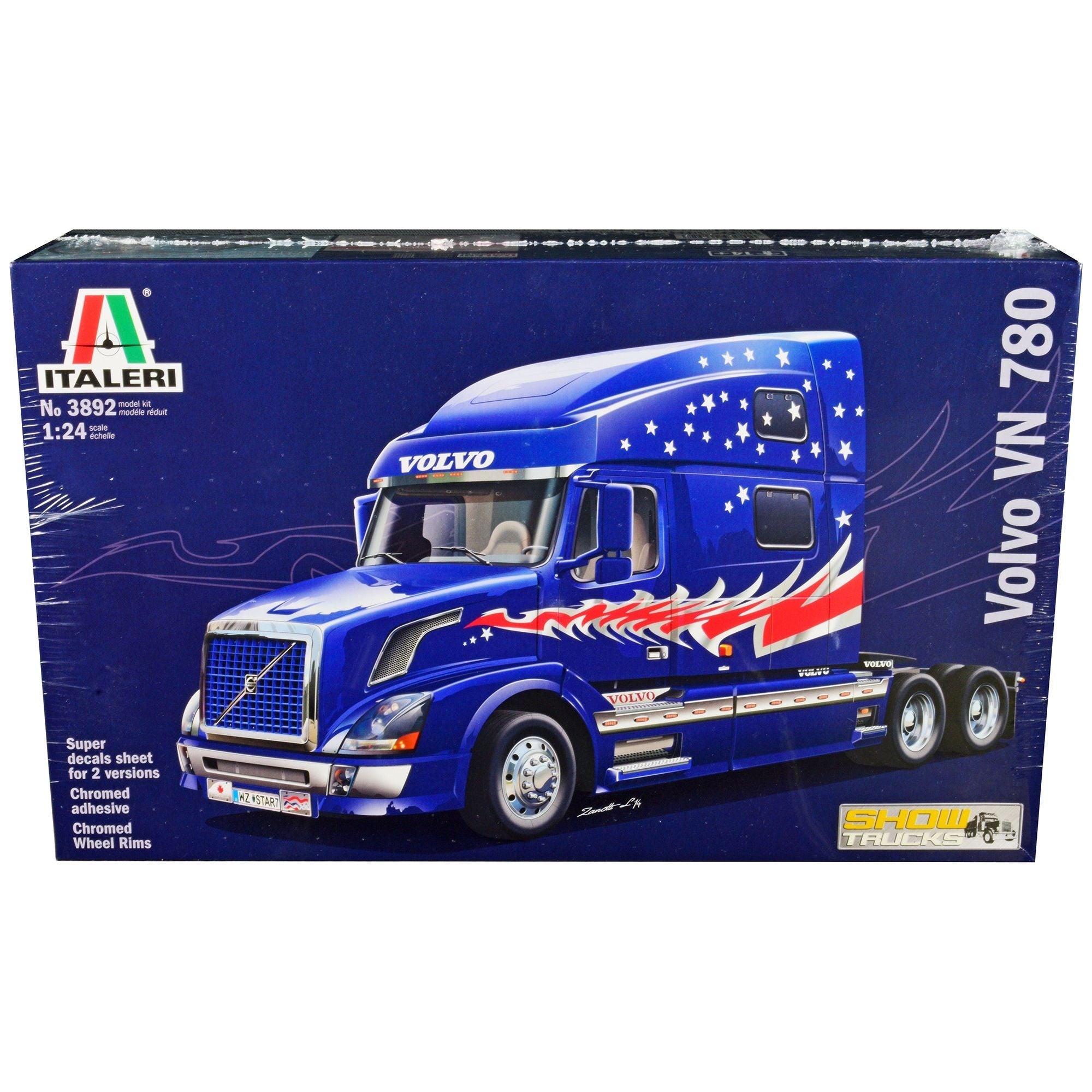 Skill 5 Model Kit Volvo VN 780 Truck Tractor "Show Trucks" 1/24 Scale Model by Italeri - Italeri - ModelCars.com