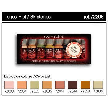 SKIN TONES GAME SET (8) - Vallejo - ModelCars.com