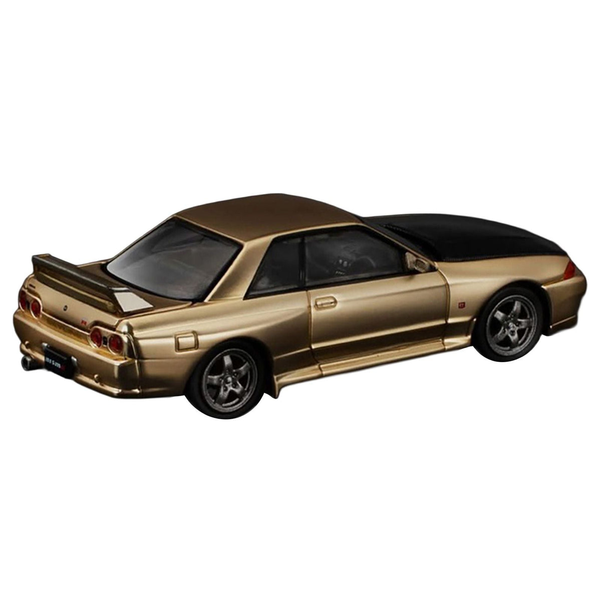 Skyline GT-R R32 RHD (Right Hand Drive) Chrome Gold with Carbon Hood "Tokyo Auto Salon 2025" 1/64 Diecast Model Car by Pop Race-Pop Race-ModelCars.com