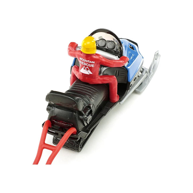 Snow Mobile Blue with Rescue Sledge and 2 Figures Diecast Model by Siku-SIKU-ModelCars.com