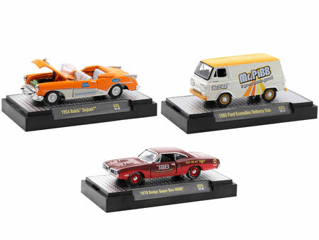 "Sodas" Set of 3 pieces Release 25 Limited Edition to 6250 pieces Worldwide 1/64 Diecast Model Cars by M2 Machines-M2-ModelCars.com