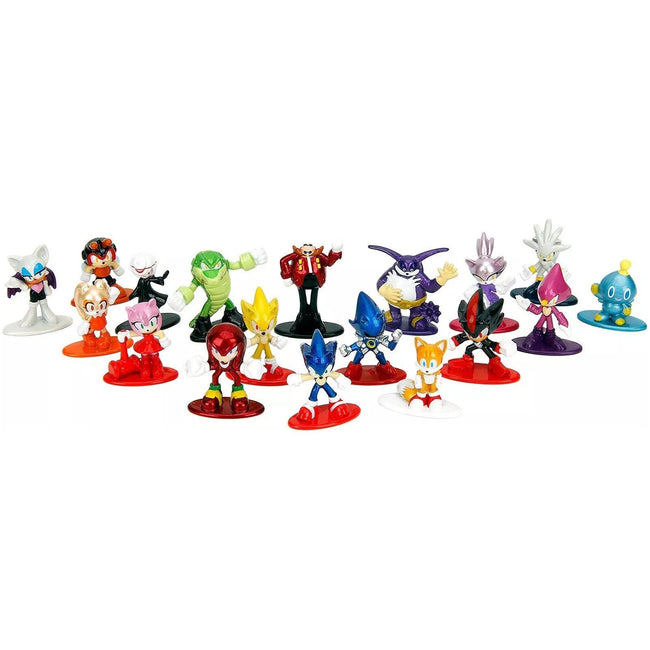 "Sonic The Hedgehog" Set of 18 Diecast Figures "Nano Metalfigs" Series by Jada - Jada - ModelCars.com