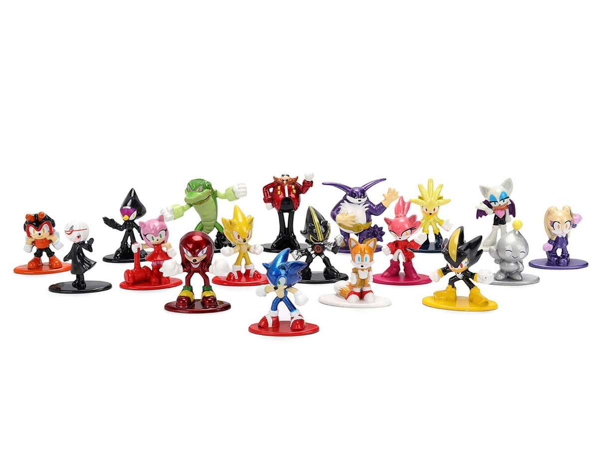 "Sonic The Hedgehog" Set of 18 Diecast Figures Wave 2 "Nano Metalfigs" Series Diecast Models by Jada-Jada-ModelCars.com